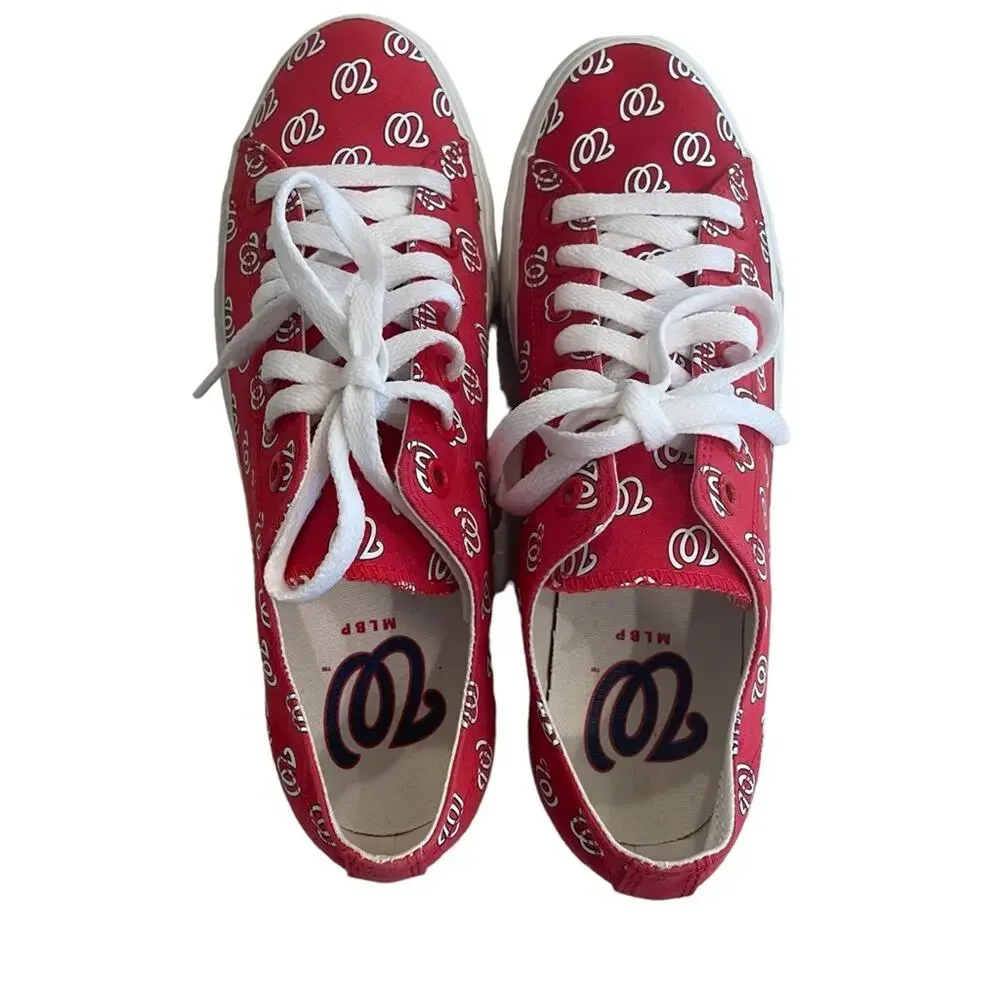 Washington Nationals Sneakers‎ Shoes Unisex Size M 8 W 9.5 Red Baseball Sports